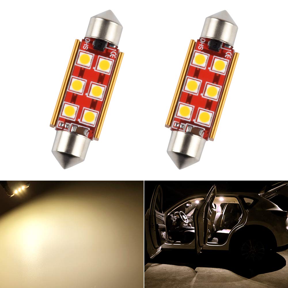 

Futwod T10 41 LED Лампа для салона, Цвет лампы, Светодиодная лампа, T10, 41мм, Светодиод, Салон T10 x 41mm белый