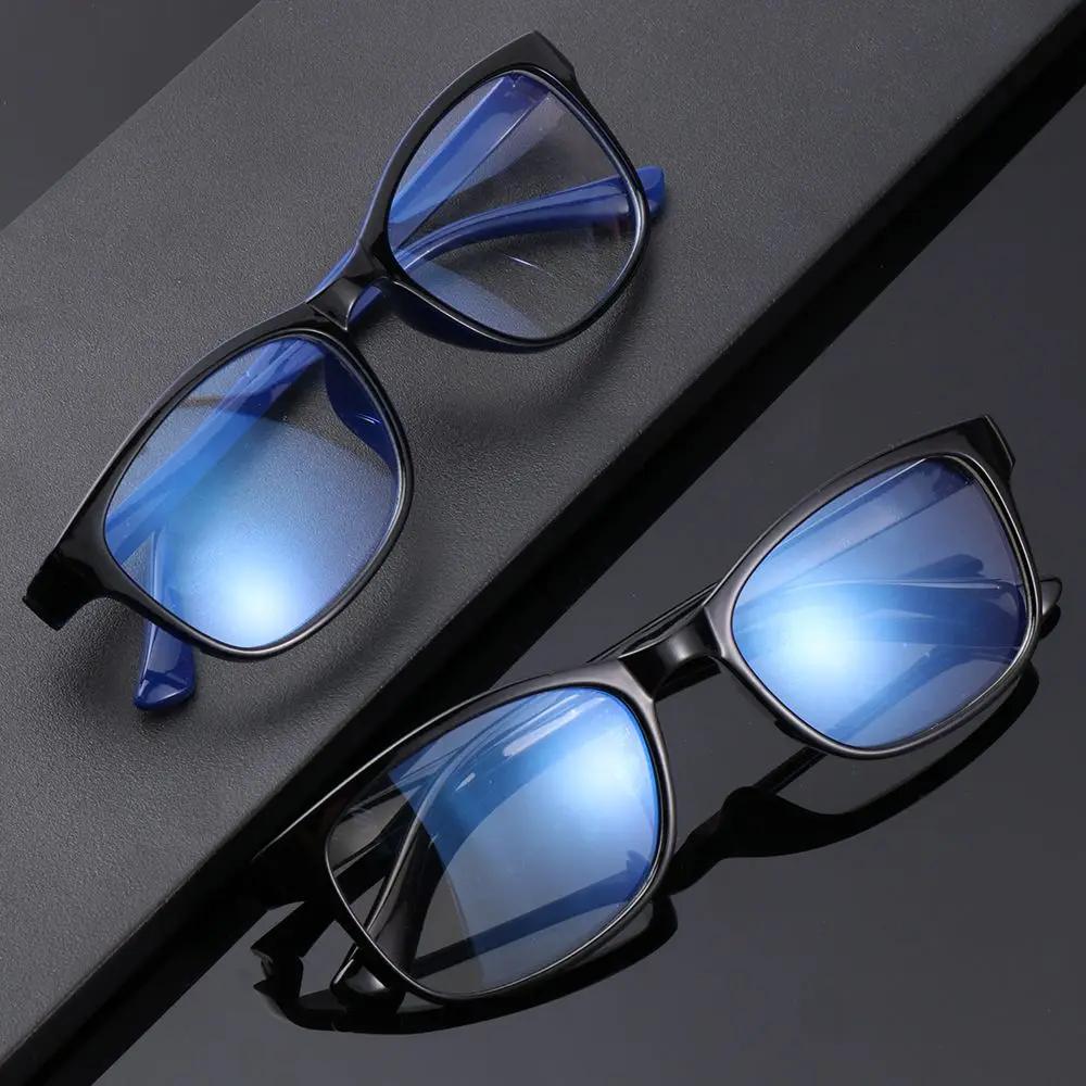 Eyewear Clear Lens Unisex with Blue Film Reading Glasses Flat Mirror Computer Eyeglasses Frames