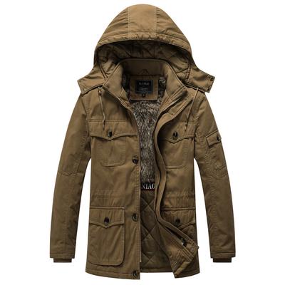Nouvelle veste d'hiver pour hommes avec velours et capuche épaisse, vêtements pour hommes lavables et résistants au froid