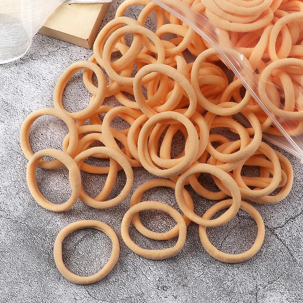 100/200PCS 4cm Elastic Hair Bands Candy Colors Hair Ties for Girls Chidren Headband Colorful Hair Accessories Headwear
