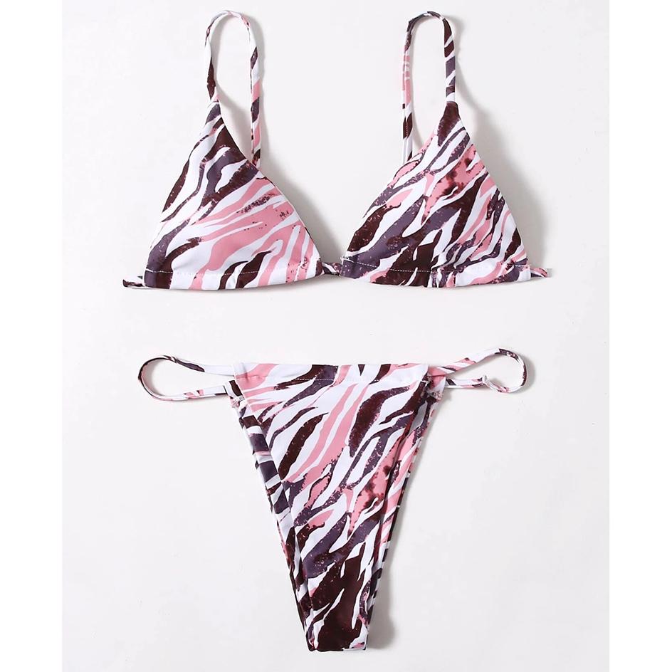 Bikini Zebra Sexy 2026 Costume da Bagno Donna Costumi da Bagno Femminili Set Bikini Mini Perizoma da Donna Costumi da Bagno Estivi per Nuoto Costume da Bagno