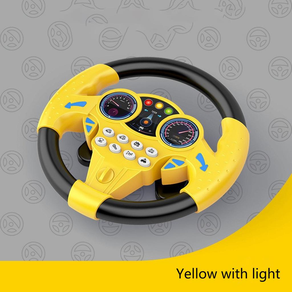 Simulate Driving a Car, Steering Wheel, Electric Toy Sound, CHILDREN'S Music Education, Pushing a Cart, Driving a Vocal Toy