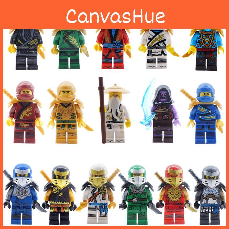 16pcs Mini Ninjago Toy Building Block Set Early Education Toys Kids Durable Gift