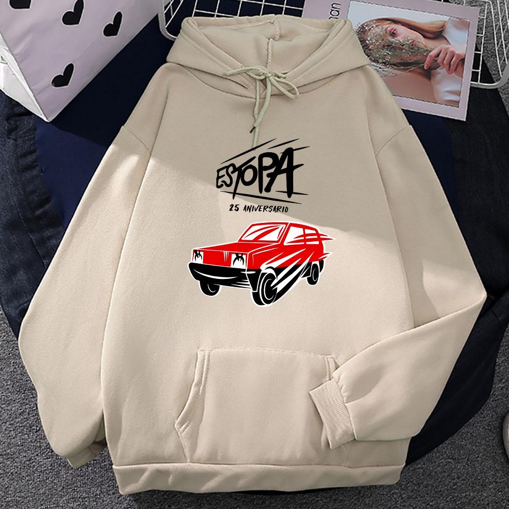 Estopa Rock Rumba Duo Hoodies Car Funny Graphic Printing Sweatshirts for Men Women Streetwear Heavy Mental Fashion Pullovers Boy