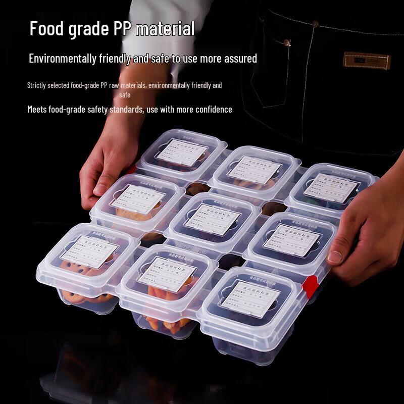 Plastic Compartmented Food Sample Storage Box
