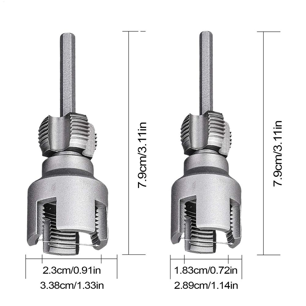 

PVC Pipe Threader Kit 3/4 Pipe Threader External Cutter 1/2 & 3/4 Dies For garden Hose Electric Drill Metal Craft Home Repair