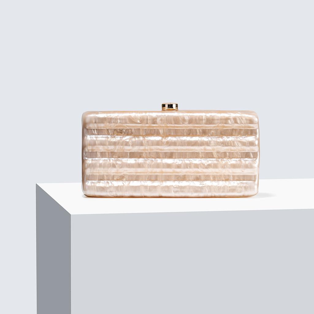 Fashion Suitcase Acrylic Personality Cute Simple Sweet Wedding Dinner Bag One Shoulder Oblique Span Fashion Women