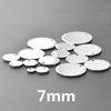 10pcs Round Blank Tag Charm Stainless Steel Pendant Charms For Jewelry Making DIY Supplies Material Silver Color 6-30mm Findings