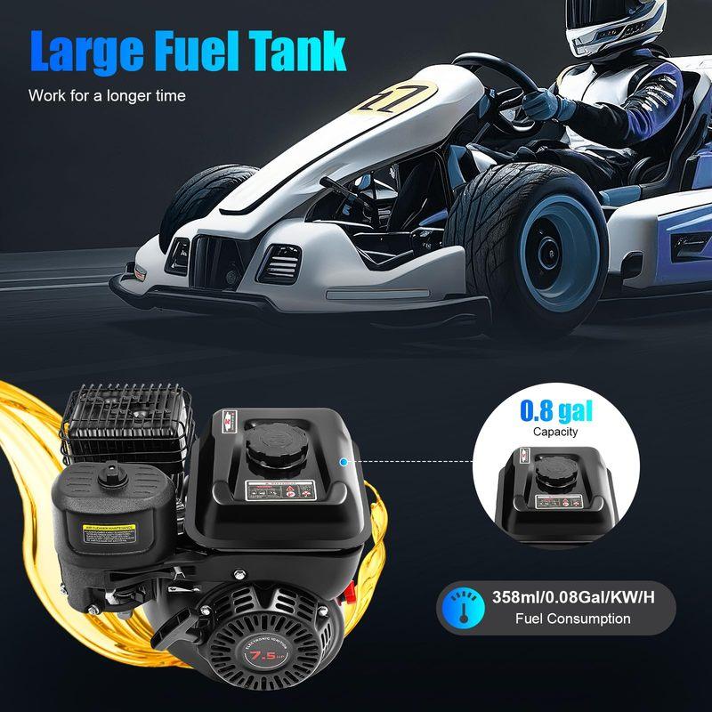 7.5HP 212CC 4-Stroke Engine 3600rpm for Go-Kart, Water Pump, Machinery