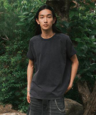 BIG UNION Signature Dyed T-Shirt (Dark Blue)