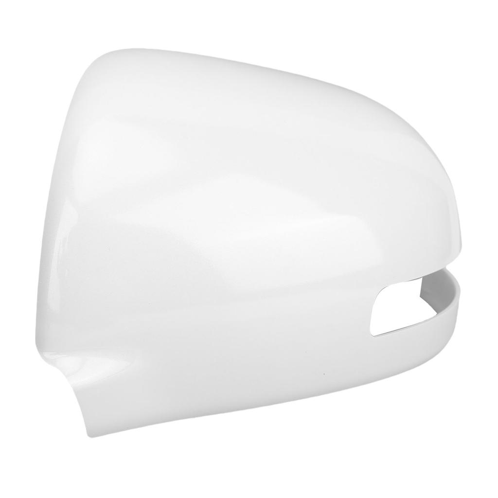 White Rearview Mirror Cover Cap With Turn Signal Hole Protective ABS Side Door Wing Mirror Cap Trim Replacement for