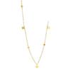 Starry Gold-Plated Sequined Clavicle Necklace: Elegant Titanium Steel Women's Accessory.