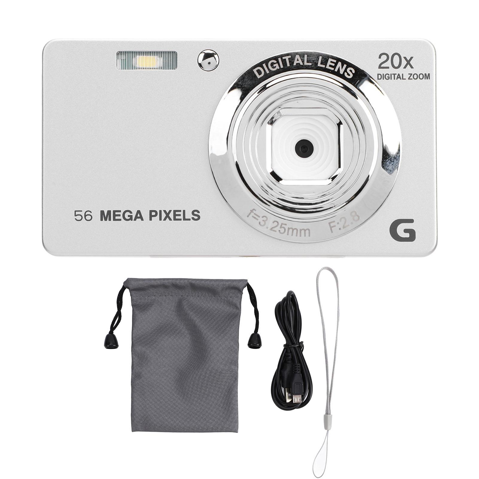 

4K Digital Camera for Photography 56MP Autofocus Vlogging Camera 20X Digital Zoom Anti Shake Video