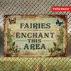 Vintage Sci-Fi Fantasy Fairy Metal Sign Wall Art Decor 20x30cm