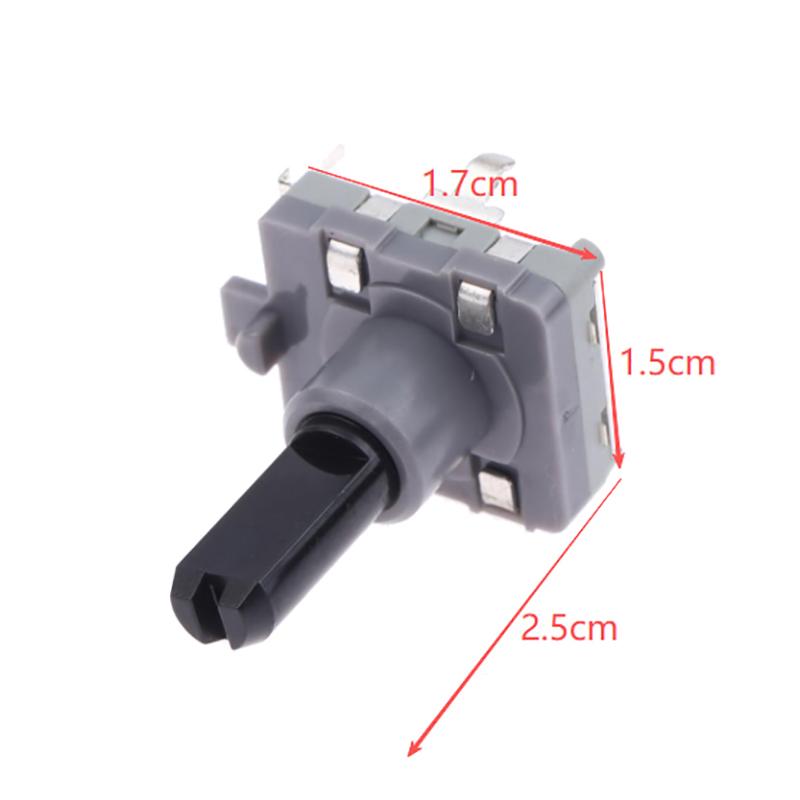 2Pcs Ec16 Rotary Encoder 3Pins 360 Degree Infinite Rotation Gear Selection Controller Washing Machine Microwave Oven Accessories