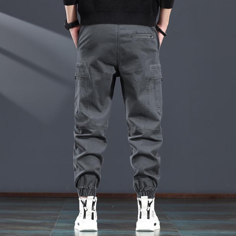 Men's American Retro Loose Fit Cargo Jogger Pants