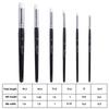 6 Pcs Miniature Art Painting Wood Handle Brushes Micro Detailing Miniature Paint Brushes  Artist
