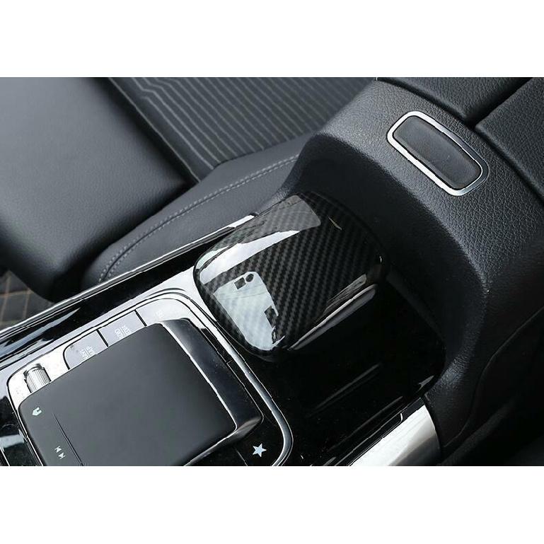Fit For Benz GLB -22 Carbon Fiber Style Central Console Gear Shift Knob Trim