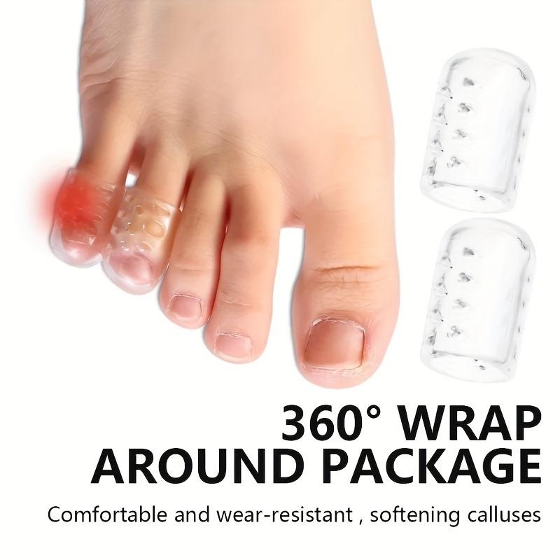 20 Peças Protetores de Dedo de Silicone Transparentes Respiráveis Previnem Bolhas, Calos e Calosidades, Confortáveis Com Alta Elasticidade