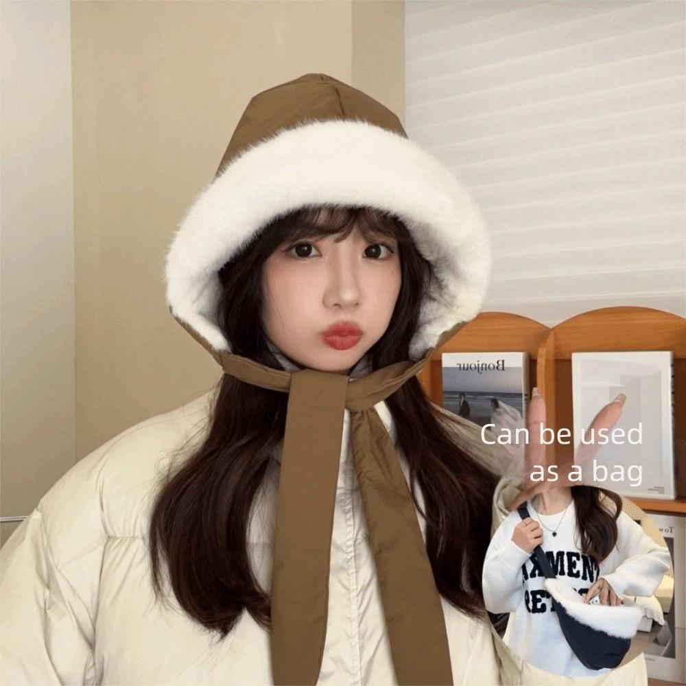 

Большой размер головы Пуховая хлопковая бархатная шапка Защита ушей Теплая шапка Хлопковая бархатная шапка Зимний сезон кофейный