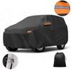 Motoforti Car Cover Outdoor Waterproof Sun Rain Hail Protection with Left Side Door Zipper 210D-PU for Toyota Land Cruiser