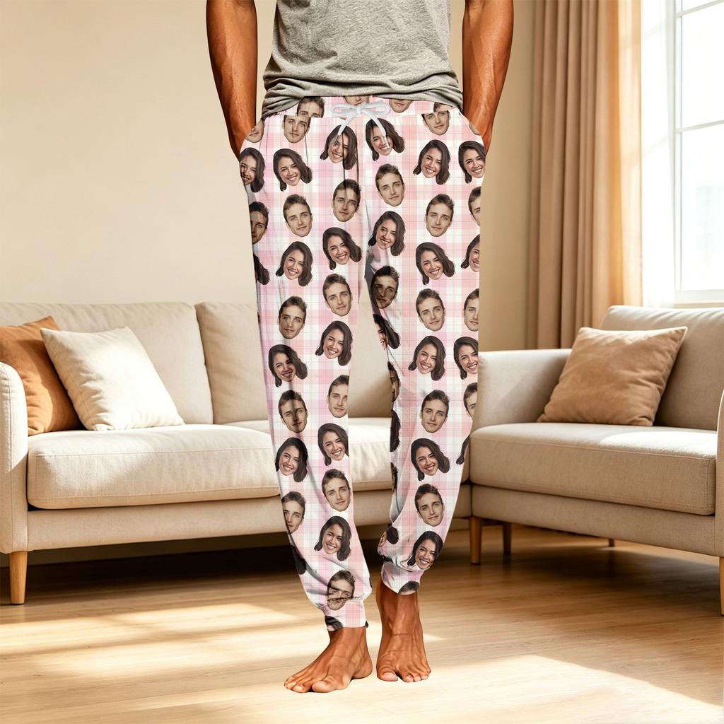 Men's Casual Sleep Pants with Pockets for Home Relaxation