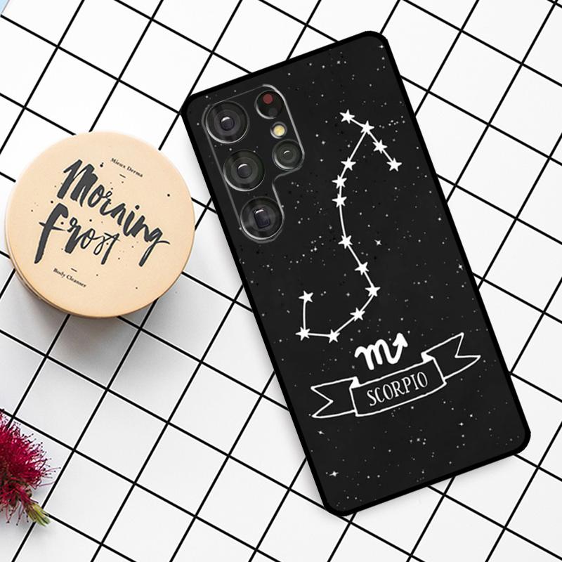 Zodiac Constellation Case For Samsung Galaxy S25 Ultra S23 S22 S21 S20 S24 Ultra S9 S10 Plus S25 FE Phone Cover
