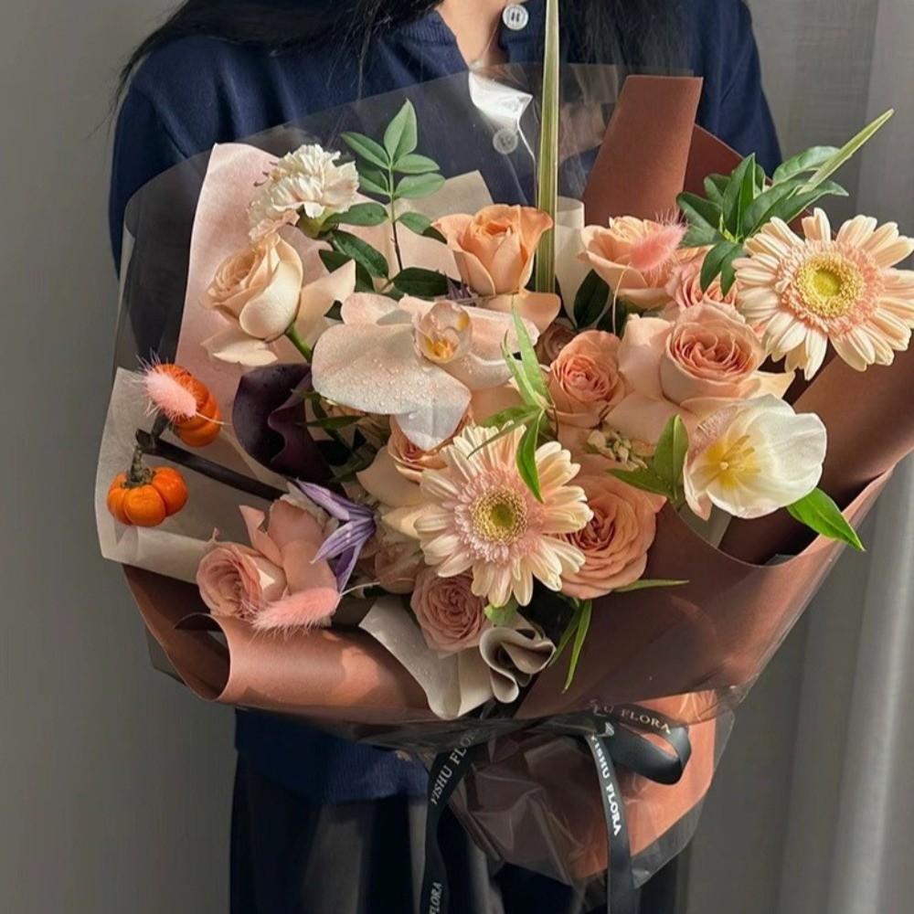 57cm*10m/Roll Flower Packaging Paper Waterproof Matte Waterproof Bouquet Packaging Paper Frosted Tear Resistant