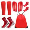 5pcs/set Lightweight Soccer Shin Guards Durable Ankle Socks Football Shin Pads  Protective Equipment