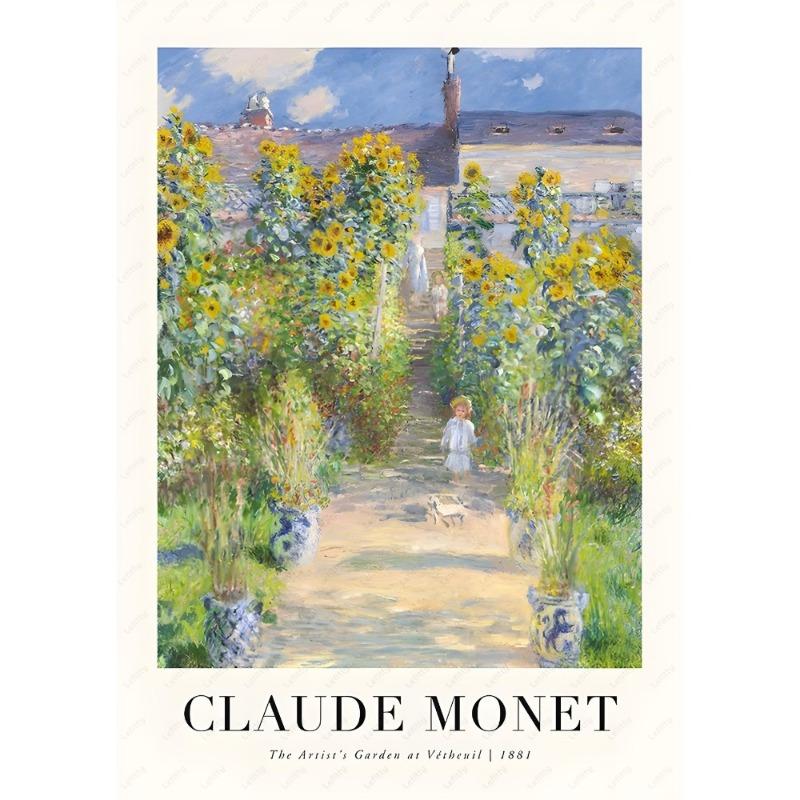 

Клод Моне Ретро Классика Масло Постер Полевой Цветок Наклейка На Стену Искусство Печать Водонепроницаемый Дом Гостиная Спальня Бар Эстетика Деко 21cm×30cm NoFrame