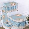 3pcs/Set Toilet Seat Cover Toilet Water Tank Cover Closestool Dust Covers Toilet Seat Cushion Detachable Toilets Cover Cloth