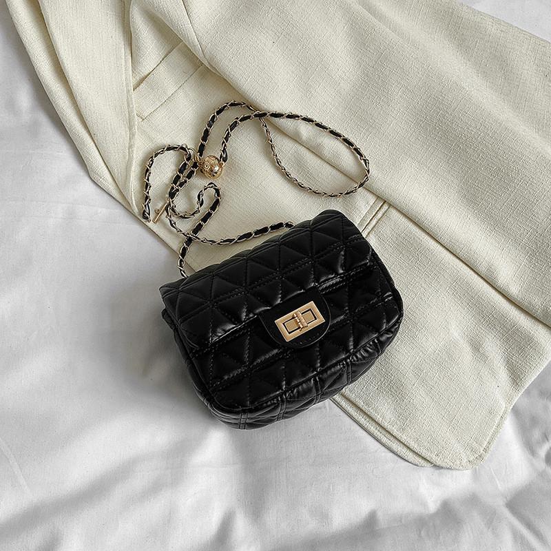 Stylish Small Square Bag Womens New Trendy Spring Summer Chic Quilted Chain Bag