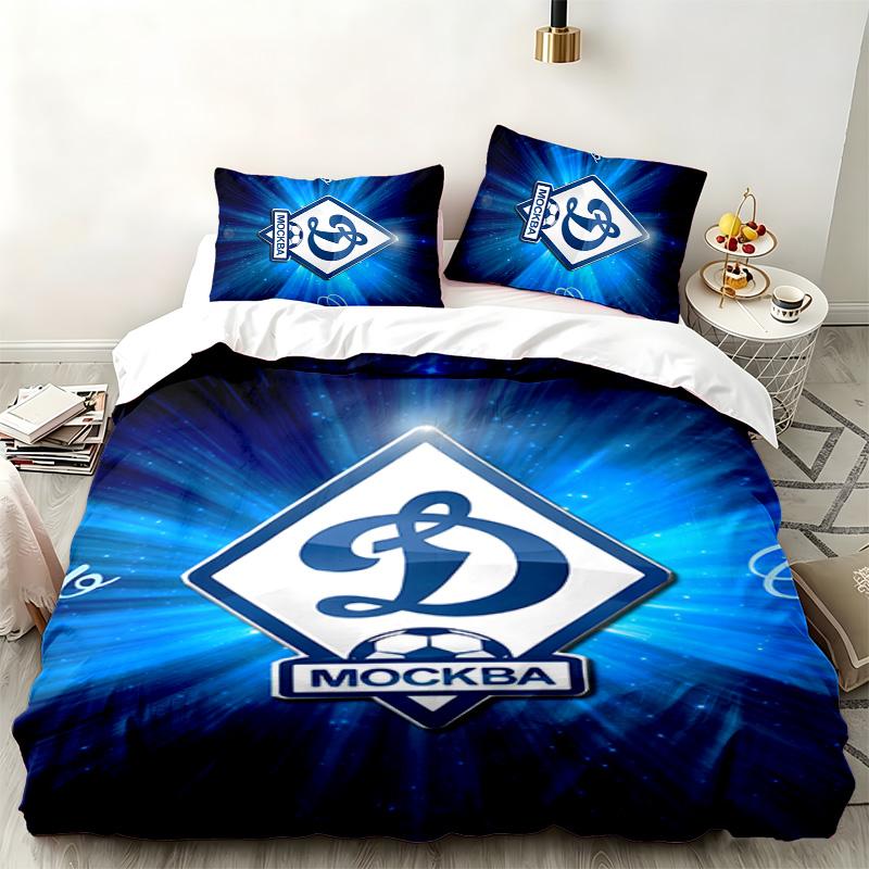 FC Dinamo Minsk 3pc Set Perfect for Bedroom Use Comfortable Bedding Set Includes a Duvet Cover and Two Pillowcases Ideal Birthday or Christmas Gift
