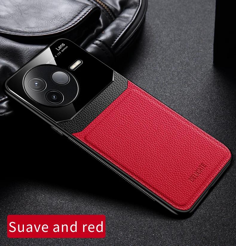 EUCAGR Acrylic PU Leather Case For Xiaomi Redmi K80 K70 K60 K50 K40 Pro K70Ultra Camera Protect Phone Back Cover Frame Coque