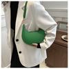 Retro-Stil Kunstleder Halbmond-Schultertasche für Damen Minimalistische Crossbody-Handtasche KTB