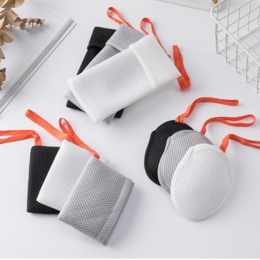 New Bath Foaming Soap Foam Mesh Bag Thickened Exfoliating Soap Foaming Net Sponge Portable Soaps Saver Bathroom