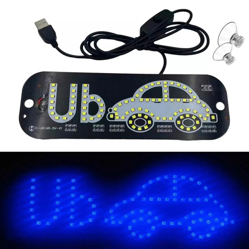 Led Light Sign For Car Taxi Windshield Light Sign Usb Car Led Sign With Suction Cups Scrolling Led Display Board Control