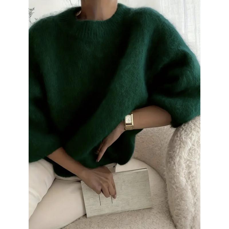 2026 Spring/Summer Women's Loose Fit Casual Plush Sweater - European & American Style