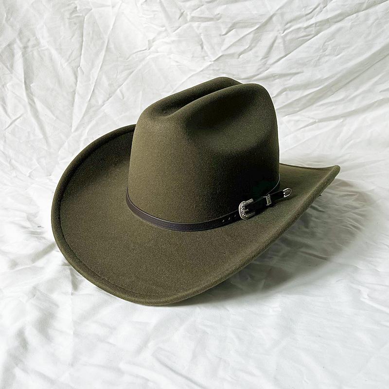New Cowboy Top Hat Fashion European  American Punk Style Big Brim Fedoras Retro Outdoors Men Women Cool Panama Jazz Riding Hat