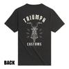 Motorcycle Style Graphic T-shirt Cotton Men's Summer Street Hip Hop Oversize Y2k Back Print Tee Female Male Clothing High Quality Clothing