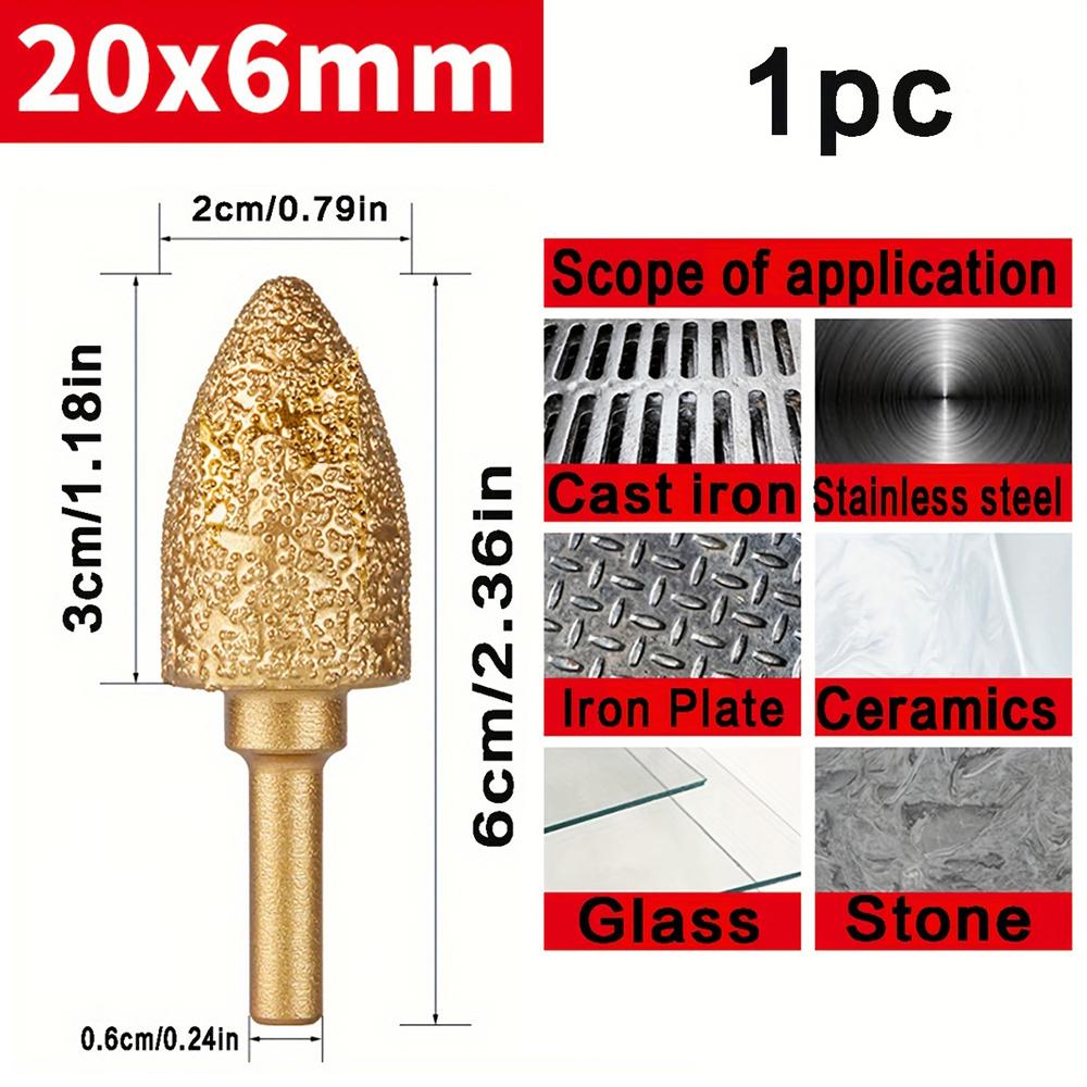 Cap de șlefuit cu diamant Ascuțire Slefuire manuală Burghiu electric Slefuire metale Lipire Tijă de șlefuire pentru plăci ceramice Piatră de oțel