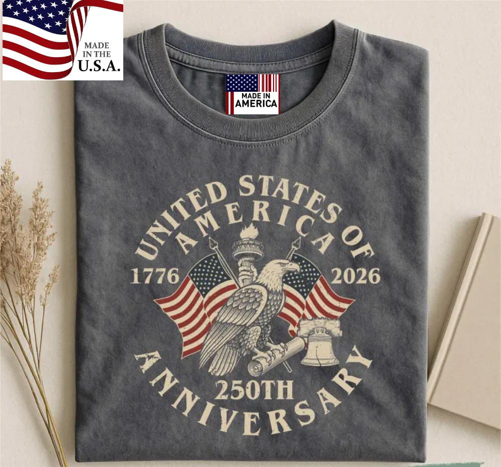 USA Flag Vintage TShirt Usa 250th anniversary Independence Day Tee L