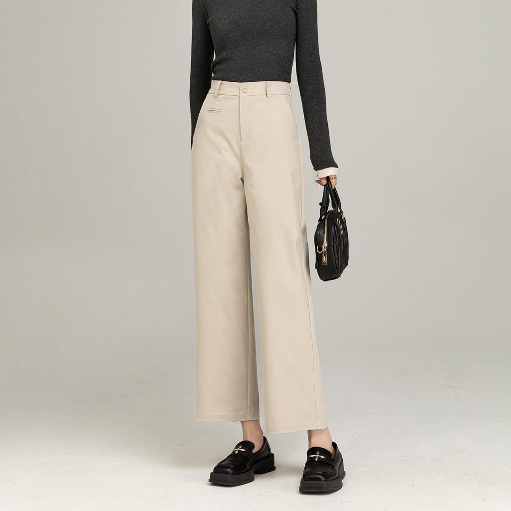 Shu Rou Te Protivráskové Kalhoty s Rovnou Nohavicí Volného Střihu Petite Vysoké a Štíhlé Vícebarevné