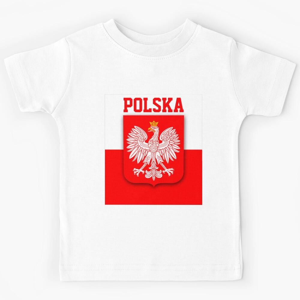 Poland Polska Polish Flag Kids T-Shirt 100