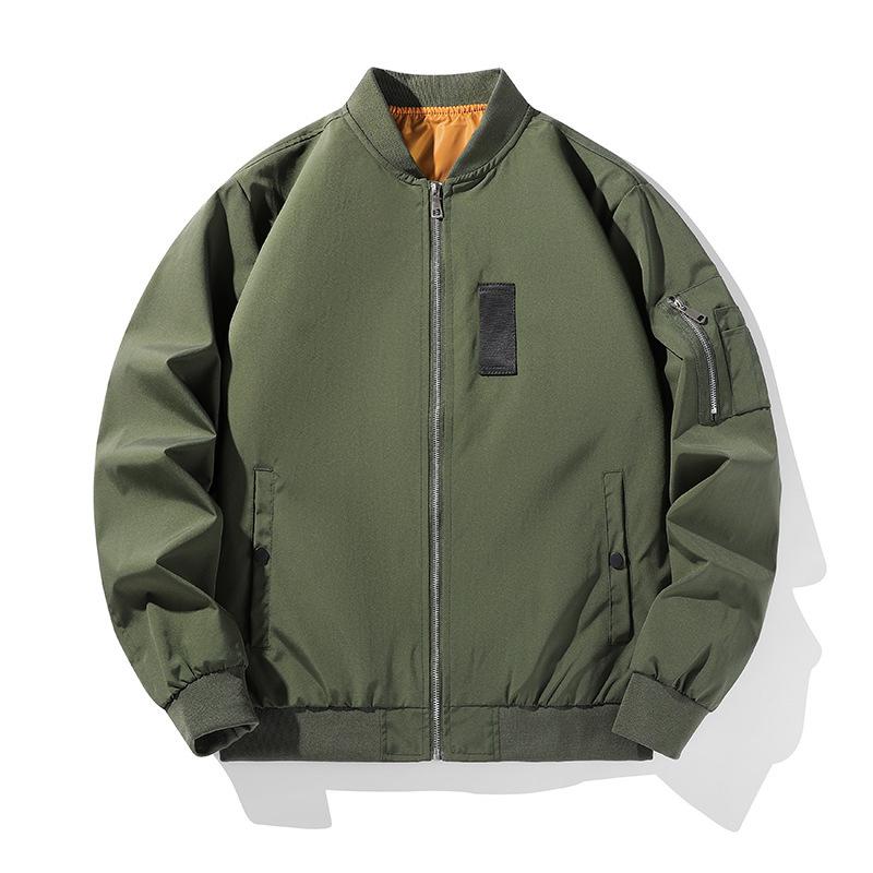 Куртка мужская Куртка мужская Бейсбольный воротник Куртка бейсбольный костюм мужской летный костюм M