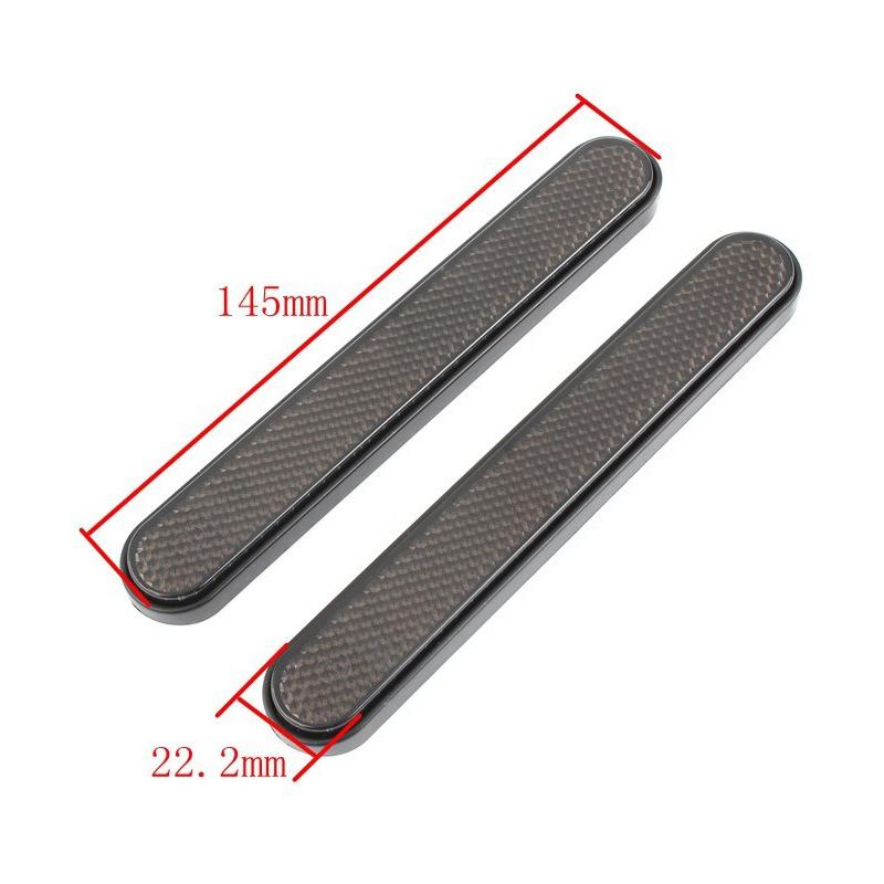 1Pair Motorcycle Long Oval Reflector Front Fork Reflective Sticker Warning Sign Front And Rear Mudguard Reflectors Car Accessory