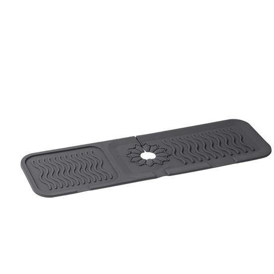 Kitchen Sink Draining Mat Faucet Splash Guard Water-Absorbent Non-Slip Design Fast Drying Easy To Install Sink Protector Mat
