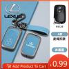 Interior Stickers 2/3/4Buttons Car Remote Key Case Cover For F Sport IS250 IS300C RX270 CT200H GX400 GX460 ES240 ES350 LS4