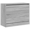 VidaXL Armoire à chaussures sonoma gris 80x34x63 cm bois d'ingénierie 839964