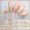 Three-dimensional Waterproof No-bake Gel Nail Polish Film Full Sticker European and American Sexy Nail Film Paper Nail Film Paper